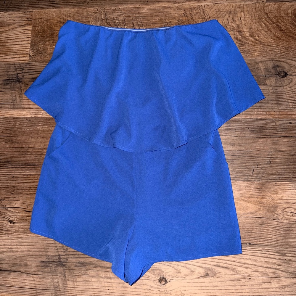 She + Sky Royal Blue Women's Romper